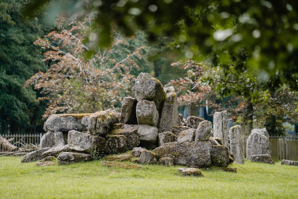 Restanten Peapark in de dierenweide bij stadspark de Warande