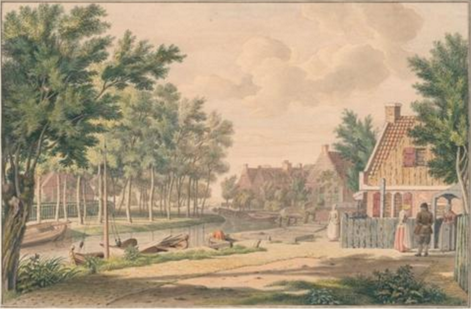 1749 Terhorne Far waterverf -  Terherne Friesland