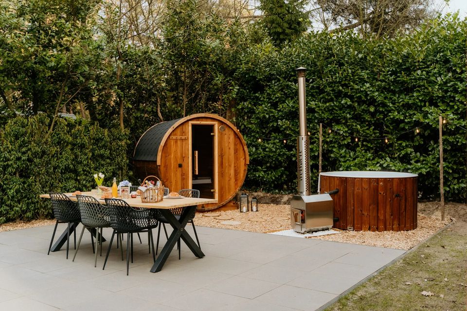 Tuin bij Boshuisje De Peel