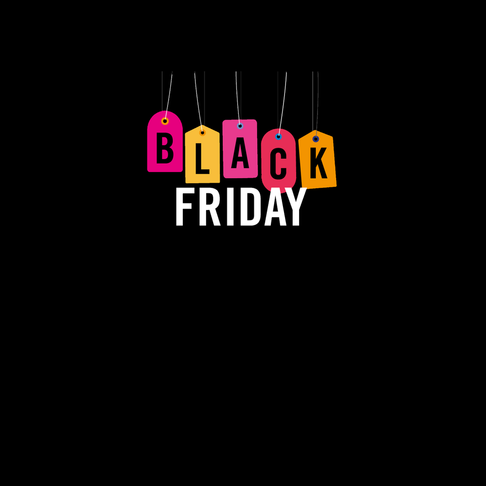 Black Friday in Almere Centrum uiting met kortingslabels