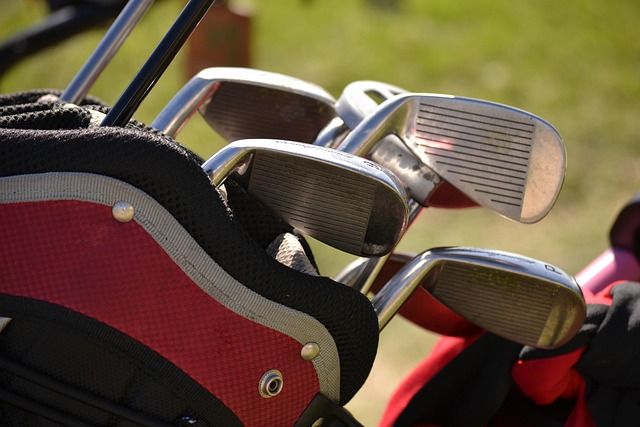 Golf - close-up van golfclubs