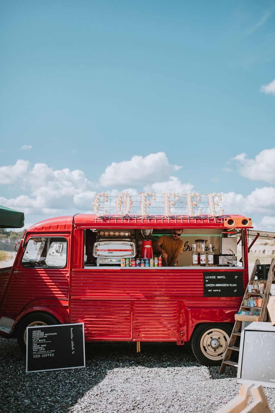 Coffee truck ENCI quarry Maastricht