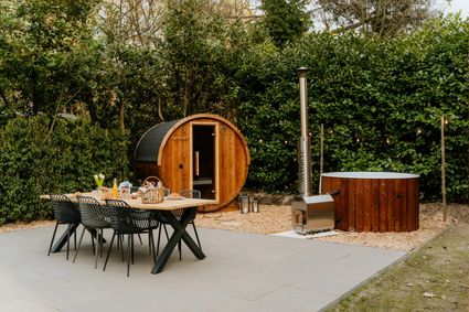 Tuin bij Boshuisje De Peel