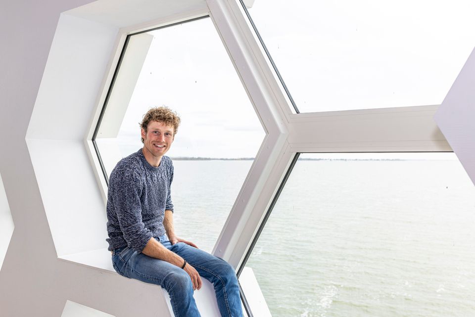 Tamme Smit bezoekt Afsluitdijk Wadden Center