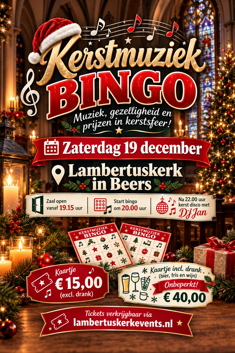Kerst Muziekbingo 19 december 2026