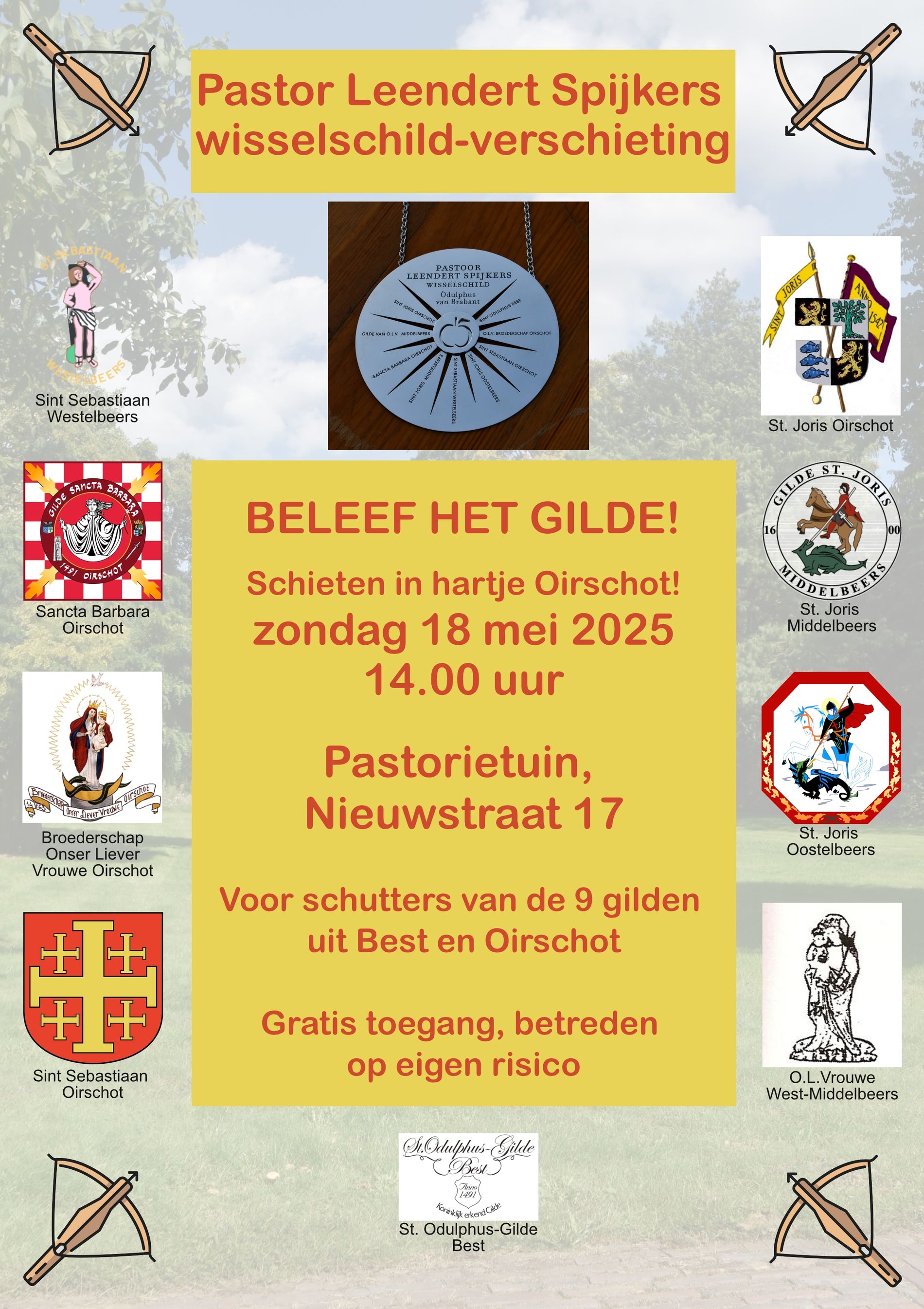 aankondiging spijkers verschieting