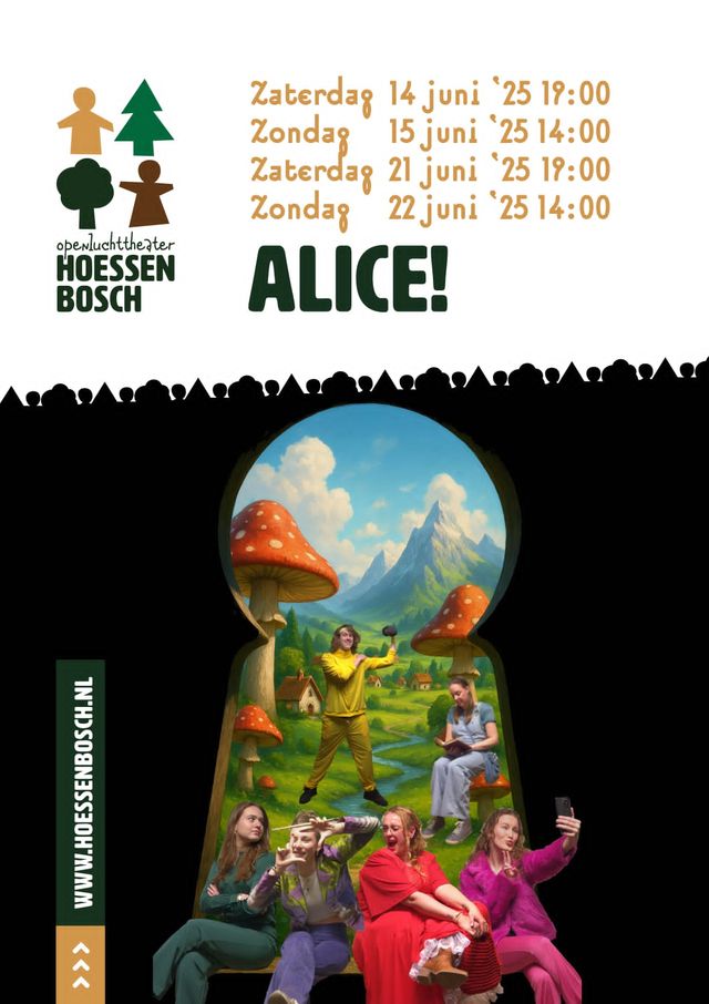 Alice! bij Openluchttheater Hoessenbosch poster