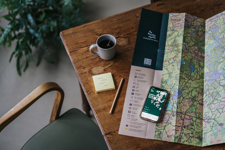 Wandelkaart De Groote Heide