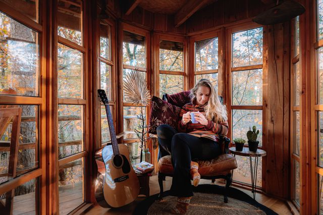 Boomhut camping Diever binnen