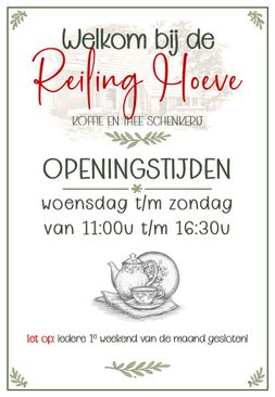 Reiling Hoeve - koffie en thee schenkerij | Drenthe