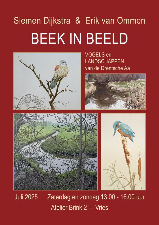 uitnodiging expositie Siemen Dijkstra en Erik van Ommen, juli 2025
