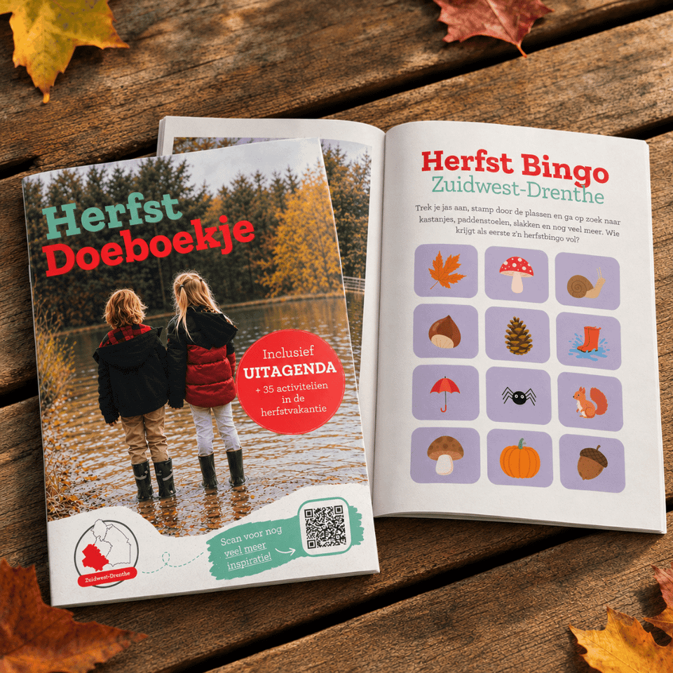 Herfst Doeboekje - met tips voor kids in de herfstvakantie in Zuidwest-Drenthe