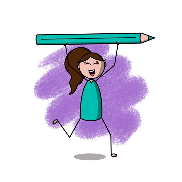 een getekend poppetje