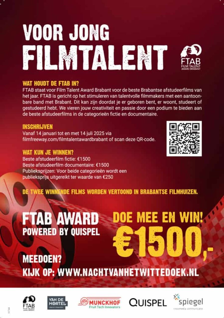 Affiche Film Talent Award Brabant