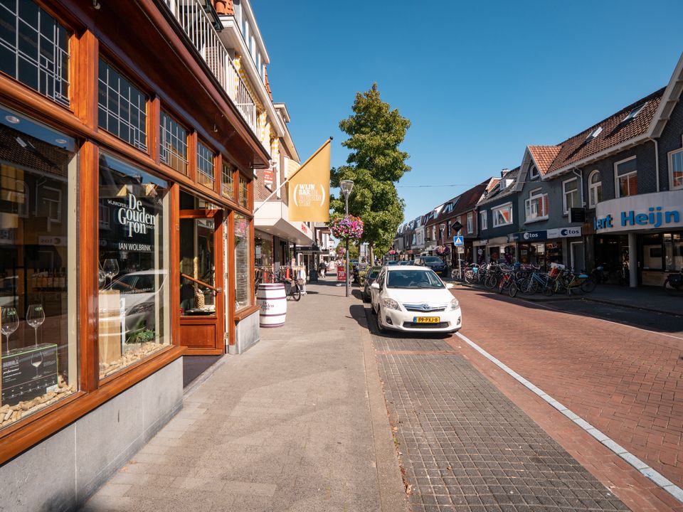 Winkelgebied Kempenaerstraat in Oegstgeest.