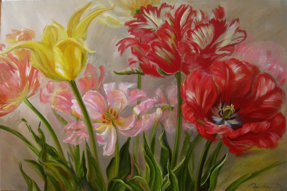 Tulpen door Nicoline Heemskerk