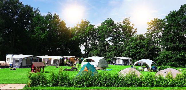 Camping at the farmer "De Hinde"