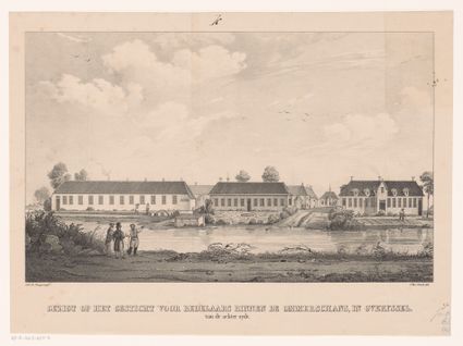 Bastionswal Kolonie Ommerschans - Historische illustratie