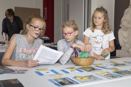 Leerlingen in Museum Swaensteyn