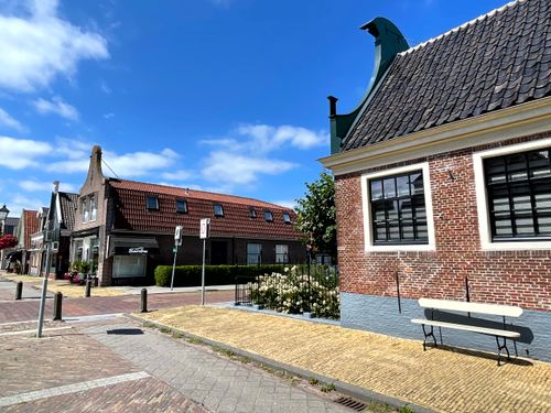 Uitkijk op bakkerij Santhe in de Beemster