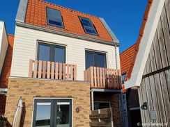 2 persoons studio aan het einde van het dorp met uitzicht over het Wad
